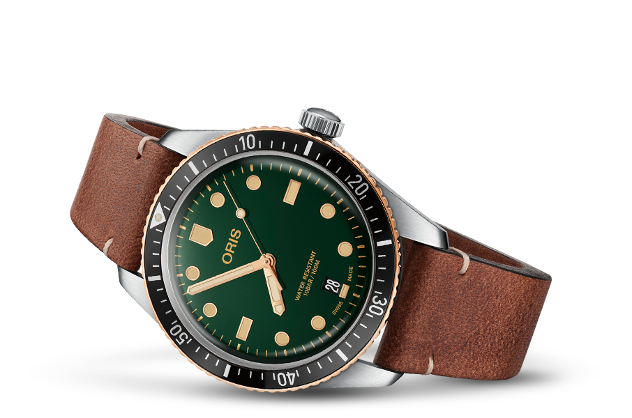 Oris Divers Sixty-Five 40mm Brown Strap