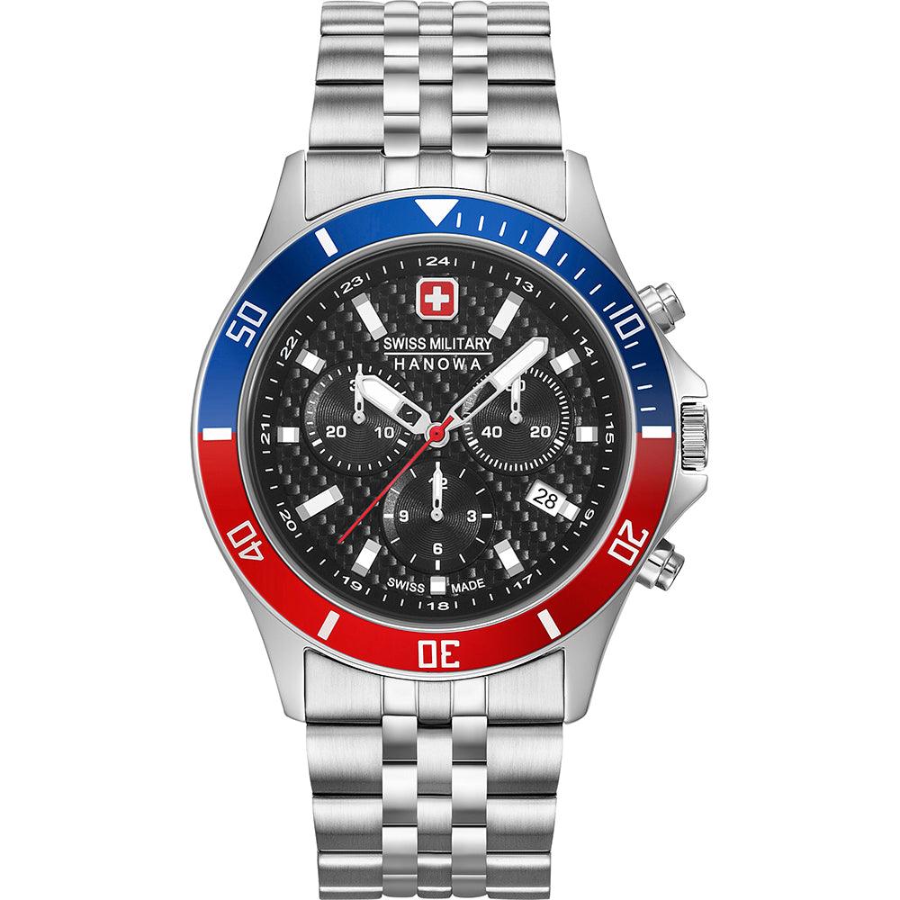 Swiss Military Hanowa Flagship Racer Chrono Horloge 42 mm - horlogeoutlet.nl