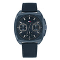 Tommy Hilfiger TH1710558 APOLLO Herenhorloge 41mm met zwarte leren band en multifunctionele wijzerplaat. Stijlvol horloge voor herenmode.